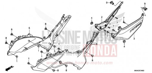 SIDE COVER NC750SDJ de 2018